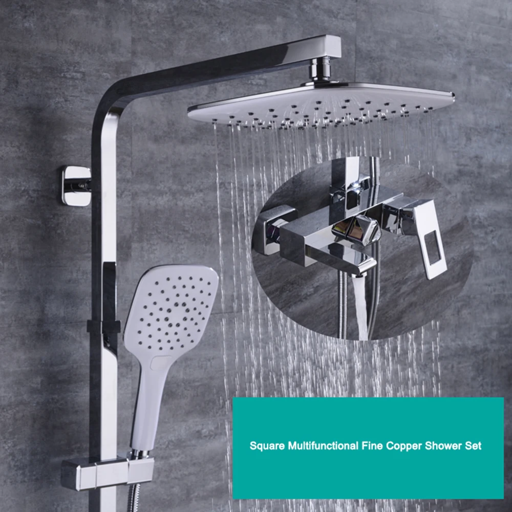 Медный верхний Душ Туалет набор для душа тройной костюм давления | Обустройство
