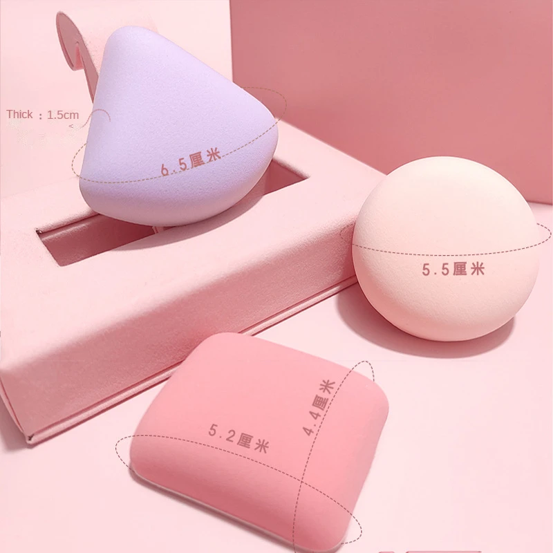 

6PCS Makeup Sponge Flutter Wash Cleaning Cotton Flapping Reusable Wet Sponge Face Puff Soft Natural Cleaner Tools Comfy New