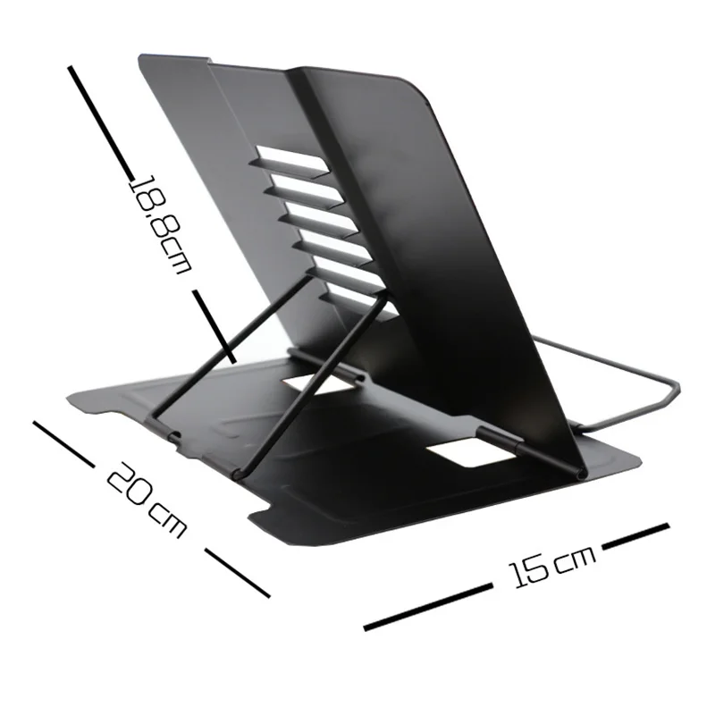 Bamboo Book Stand Adjustable Holder Tray with Page Paper Clips Cookbook Reading Desk Portable Sturdy Lightweight Bookstand | Канцтовары