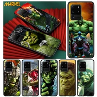 hulk marvel hero for samsung s20 fe ultra plus a91 a81 a71 a51 a41 a31 a21 a11 a72 a52 a42 a22 soft black phone case