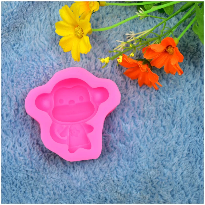 

DIY Mould Big Mouth Monkey Silicone Mold Fondant Chocolate Silicone Mold Cake Decoration chocolate molds