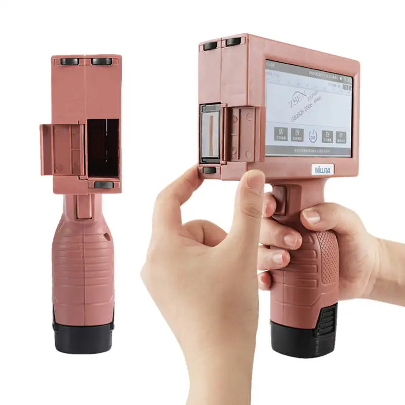 25.4mm Mobile Handheld Inkjet Printer Portable Hand Jet for expiry date batch code serial number label barcode QR | Компьютеры и офис