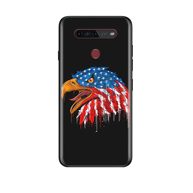 

United States American Flag For LG G8 V30 V35 V40 V50 V60 Q60 K40S K50S K41S K51S K61 K71 K22 ThinQ 5G Phone Case
