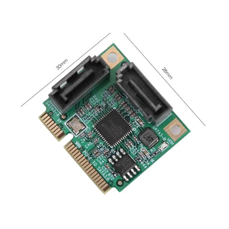 2 Порты Mini PCI E Express SATA 3 0 жесткий приводной удлинитель карты компьютера Компоненты