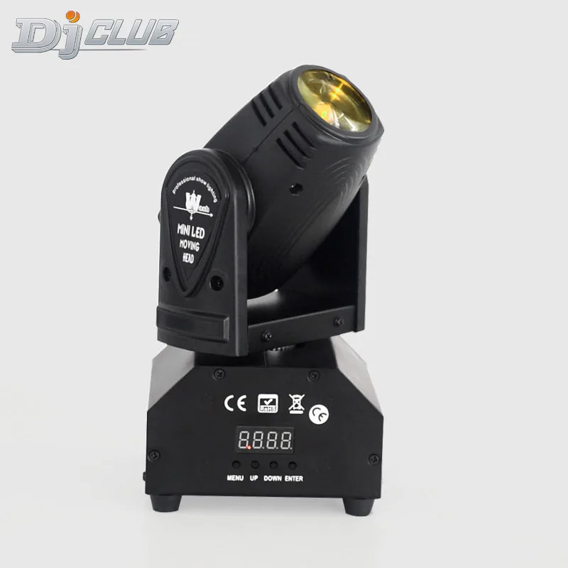 Мини сценический светильник с подвижной головкой Rgbw 4In1 Dmx512 луч пятна СИД