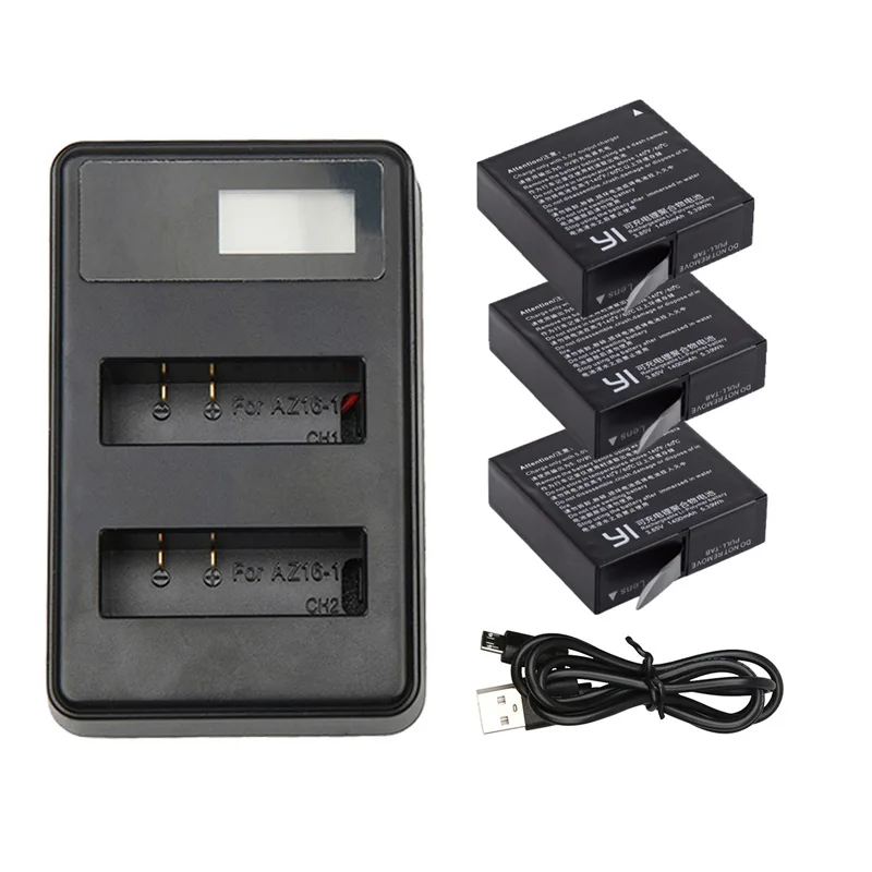 4 шт. литиевая батарея большой емкости + умное зарядное устройство с ЖК дисплеем