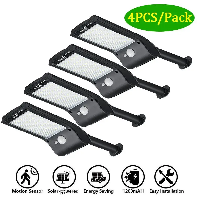 10 Вт 36 светодиодный Солнечный настенный светильник IP65 уличный автоматический