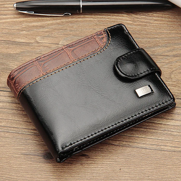 

Baellerry Leather Vintage Men Wallets Coin Pocket Hasp Small Wallet Men Purse Card Holder Male Clutch Money Bag Carteira
