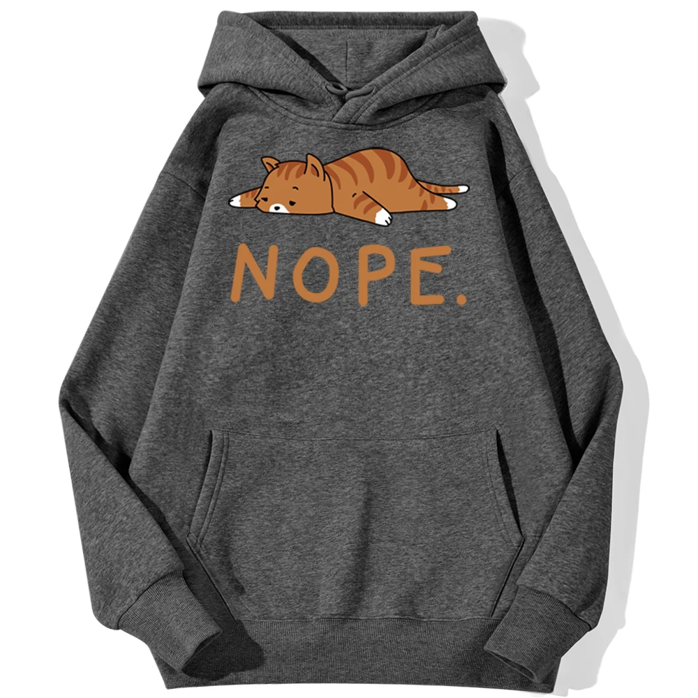 

Nope Movement Lovely Cats Print Hoodie Sweatshirt Street Fashion Pullovers Korean Autumn Hoodies Vintage Warm Men Clothing