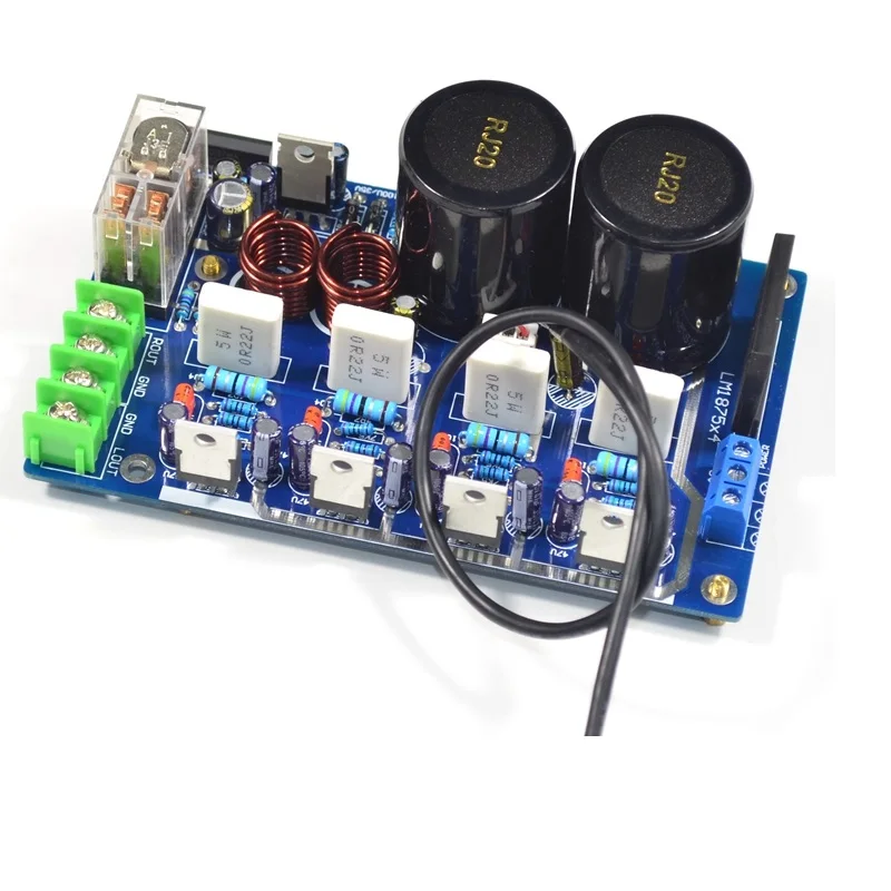 

LM1875T Dual 40W Power Amplifier Board Circuit Heat Sink DIY Chassis Home Audio 12V-18V Parallel Output