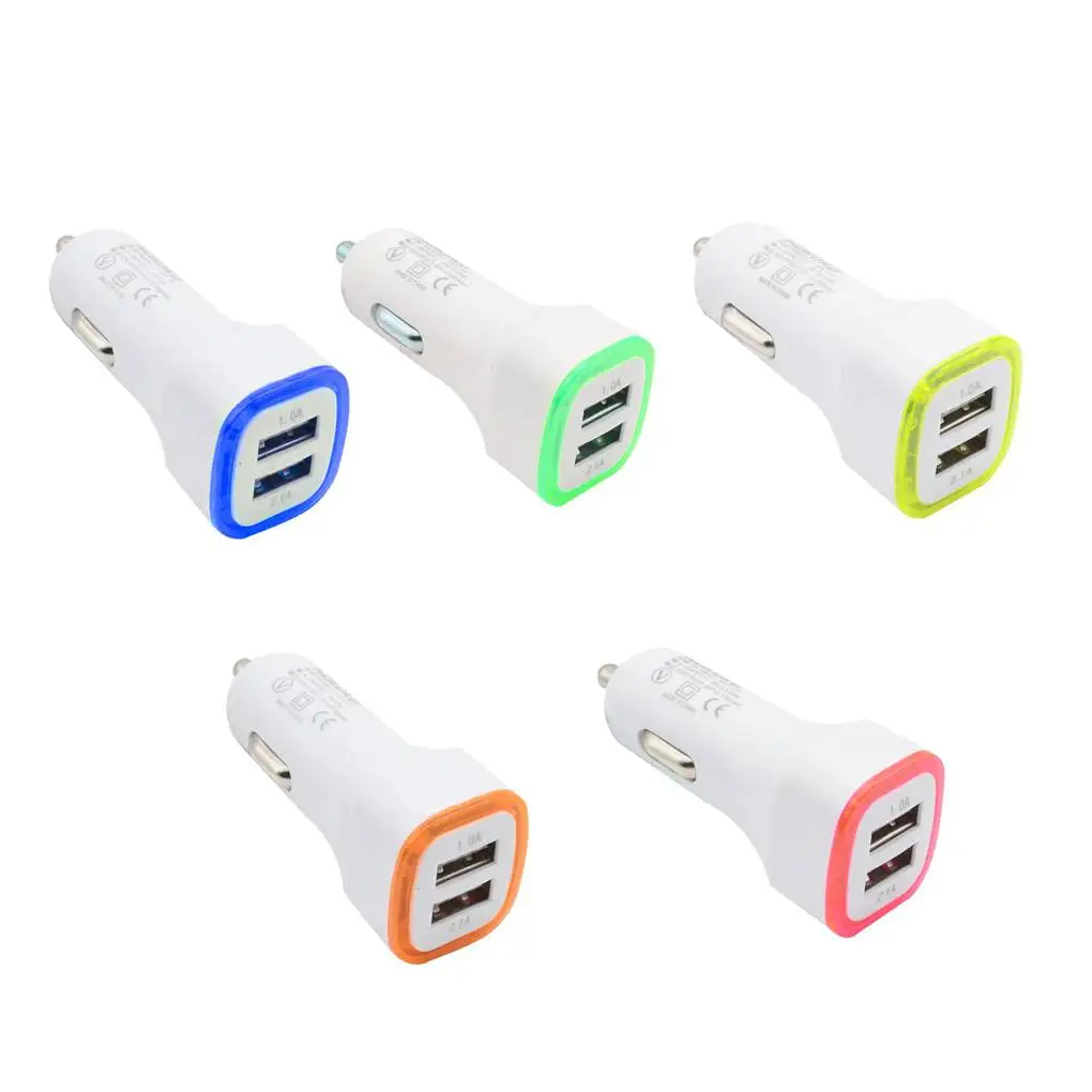 Светодиодный устройство для автомобиля с двумя портами USB Зарядное