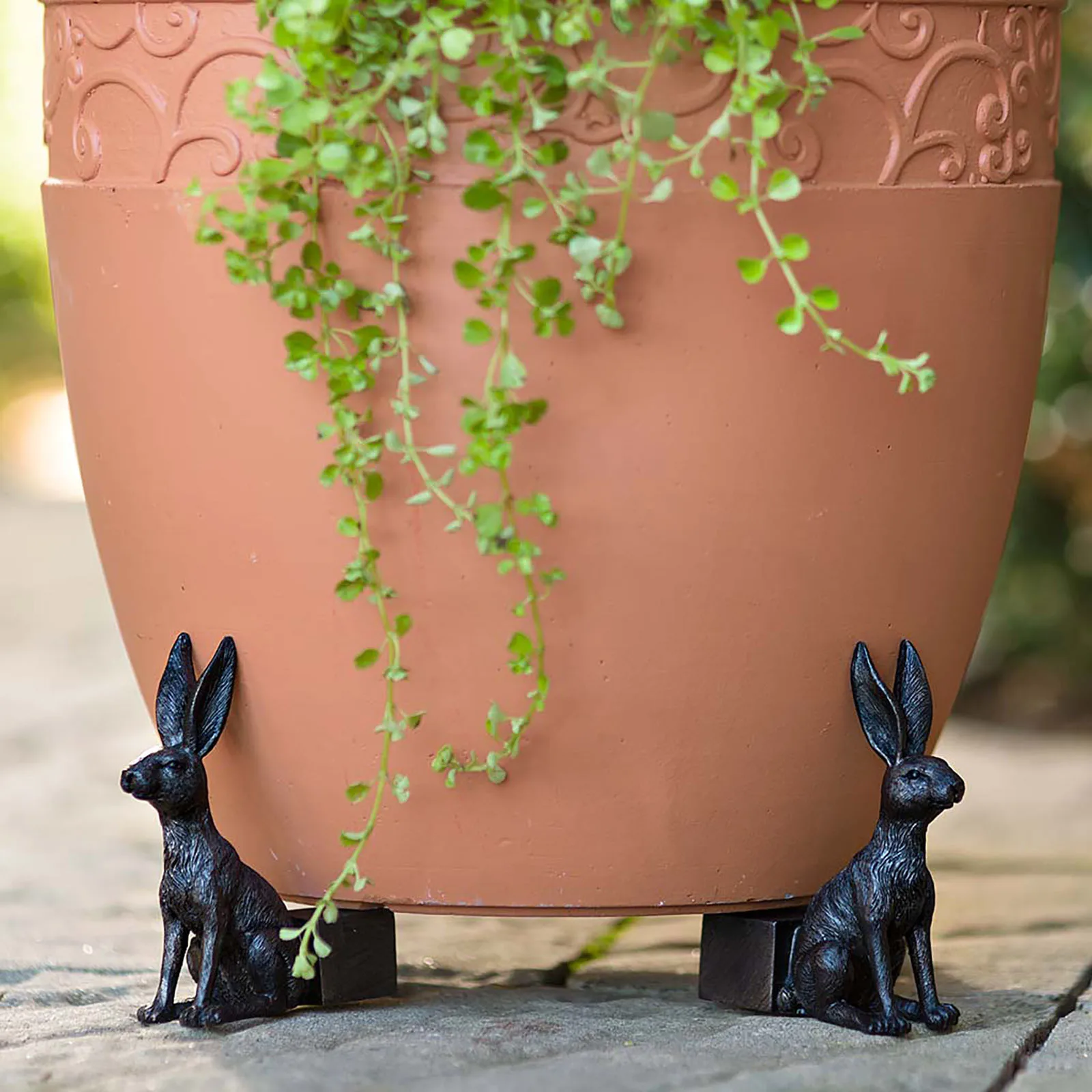 

New Home Decoration Kawaii Accessories Animal Figurine Flower Pot Base Dec Set Of 3 Decorative Resin Home Decor Craft Dekoration