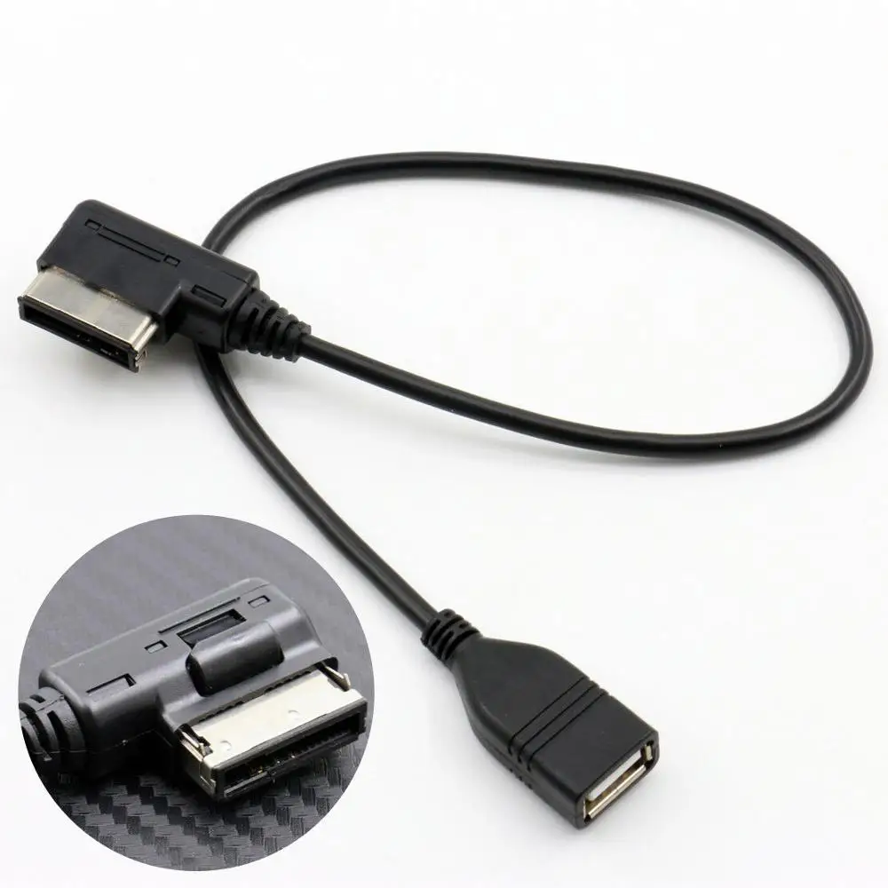 

Кабель-адаптер EIDRAN 4F0051510G медиа-In AMI MMI MDI AUX к USB для Audi VW, черный