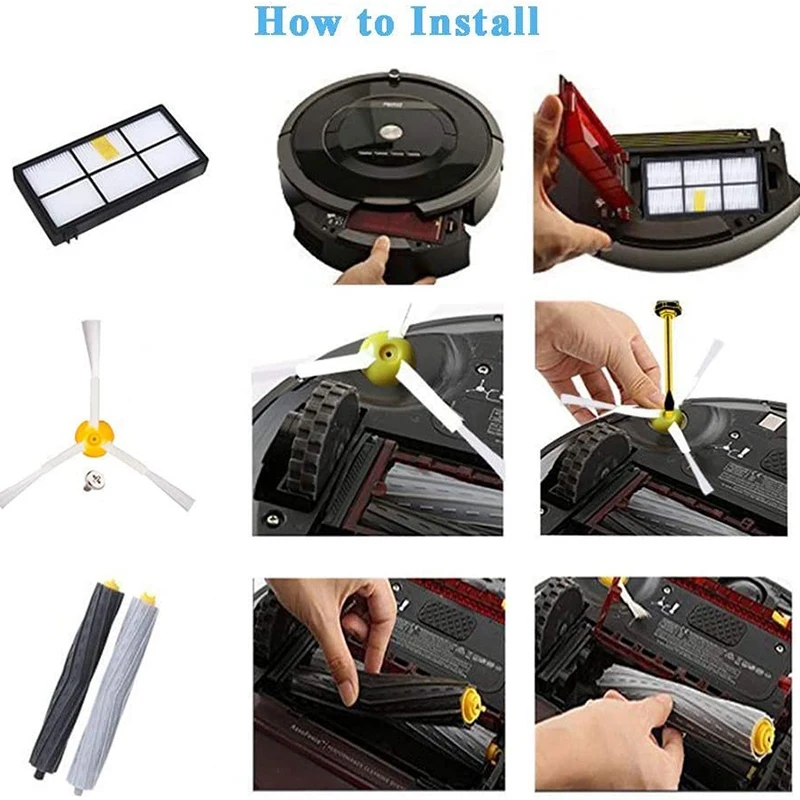 

Replacement Accessories for IRobot Roomba 800 Series 900 Replacement Kit Replacement for Roomba 800 Etc.