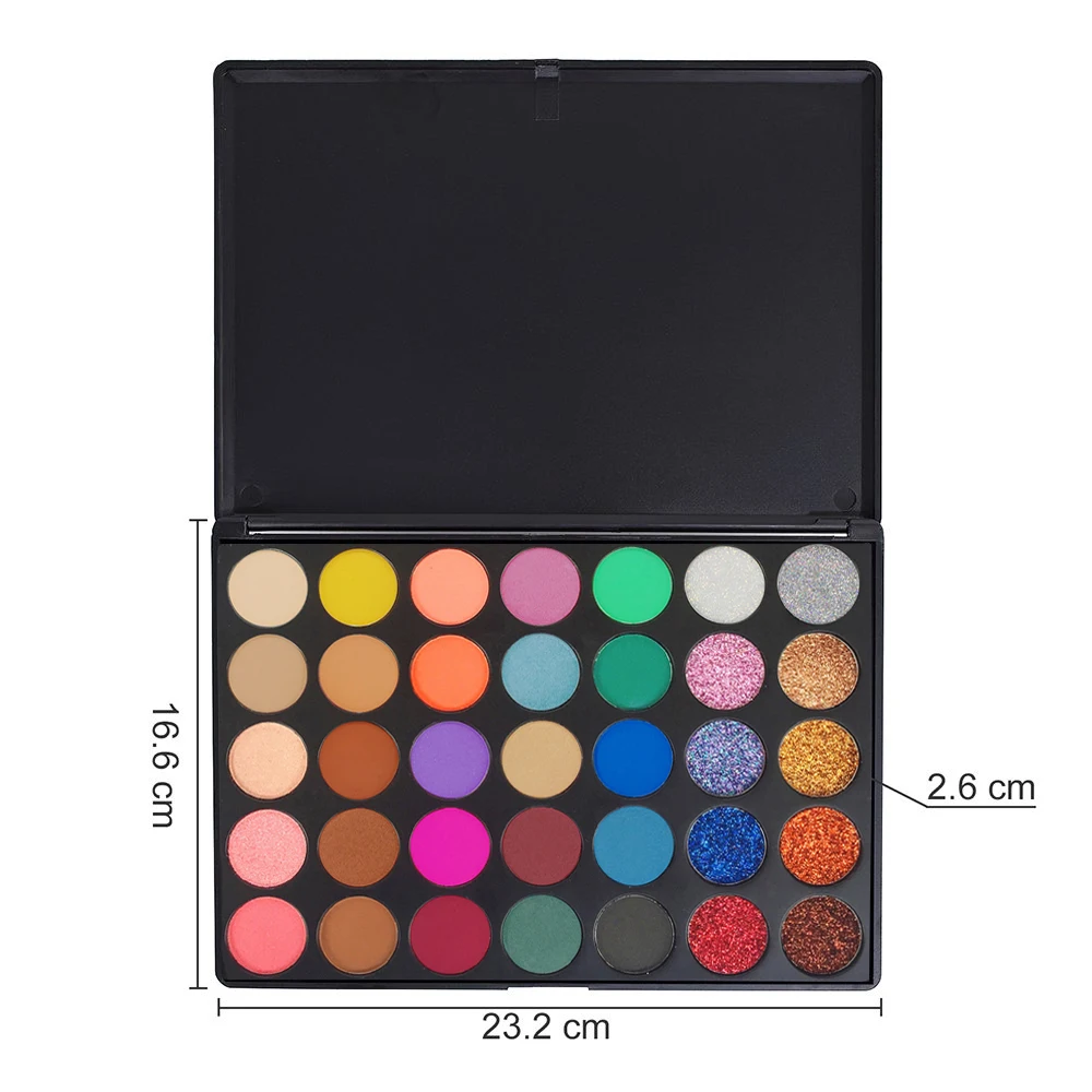 3 Pieces Matte Shimmer Glitter Eyeshadow Makeup Palette OEM Custom Printed Your Logo Cosmetic Set |