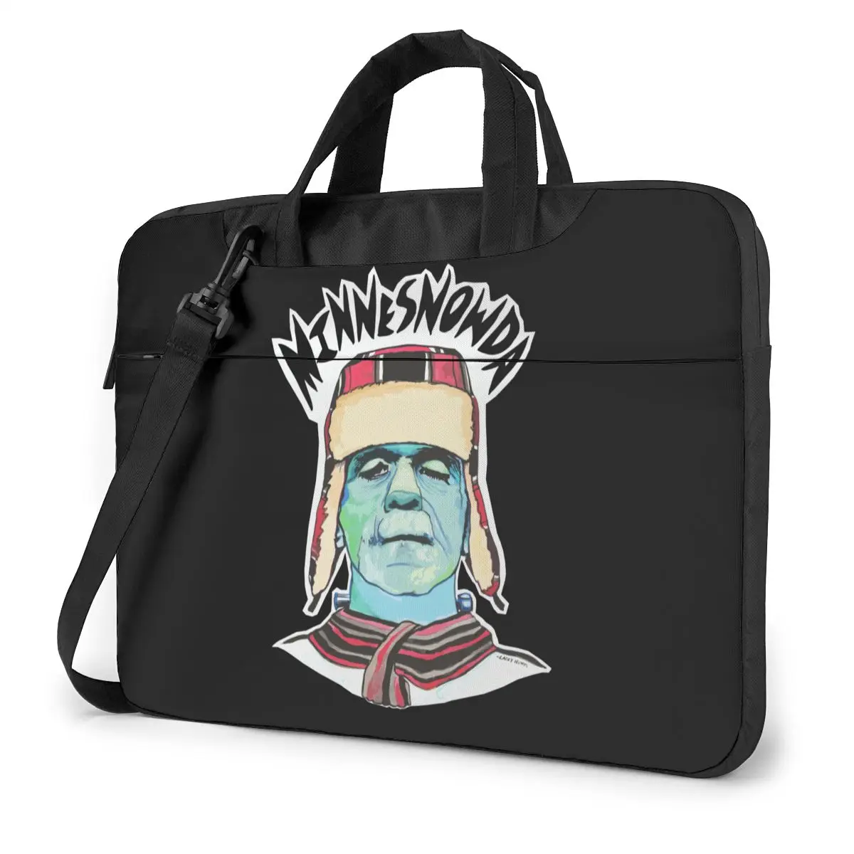 

Frankenstein Laptop Bag Case Vintage Bike Computer Bag Crossbody Shockproof Laptop Pouch