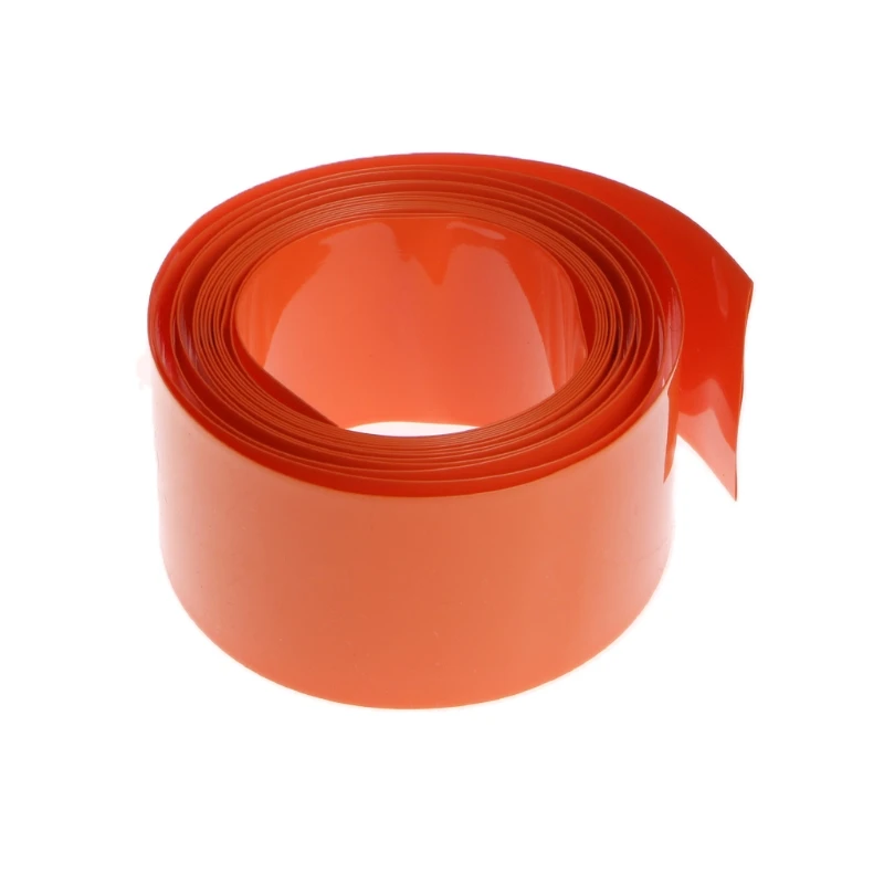 

2m PVC Heat Shrink Tubing Tube Wrap Kit For 18650 18500 Battery Flat Round 18.5mm L4MF