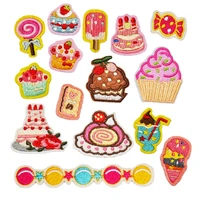 candy lollipop ice cream iron on patch sewing embroidered applique for jacket clothes stickers badge diy apparel accessories