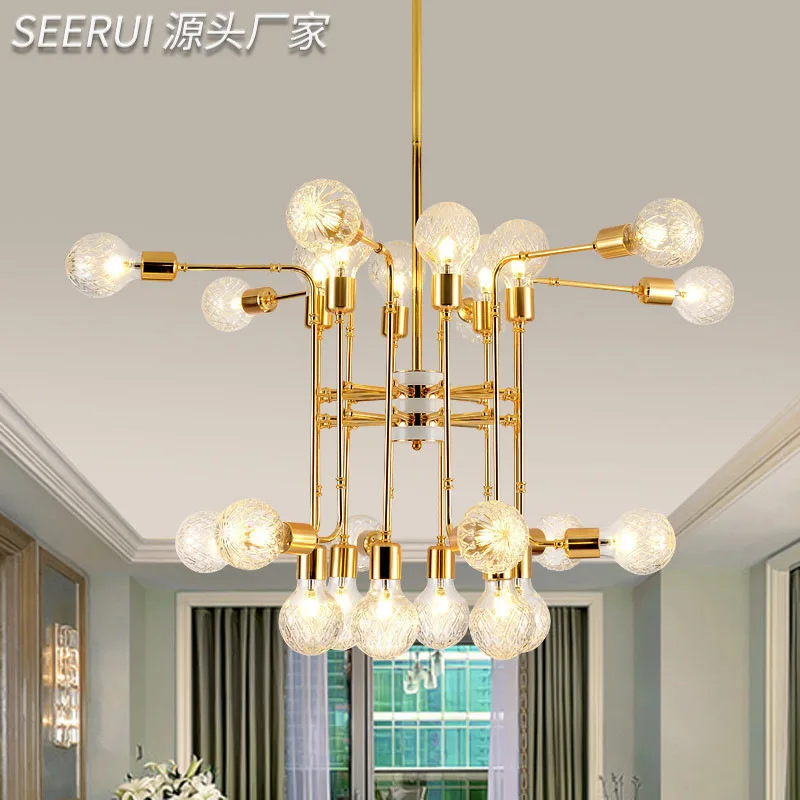

modern nordic led glass ball lustre suspension nordic lamp pendant lights home lighting living room lights livingroom bedroom