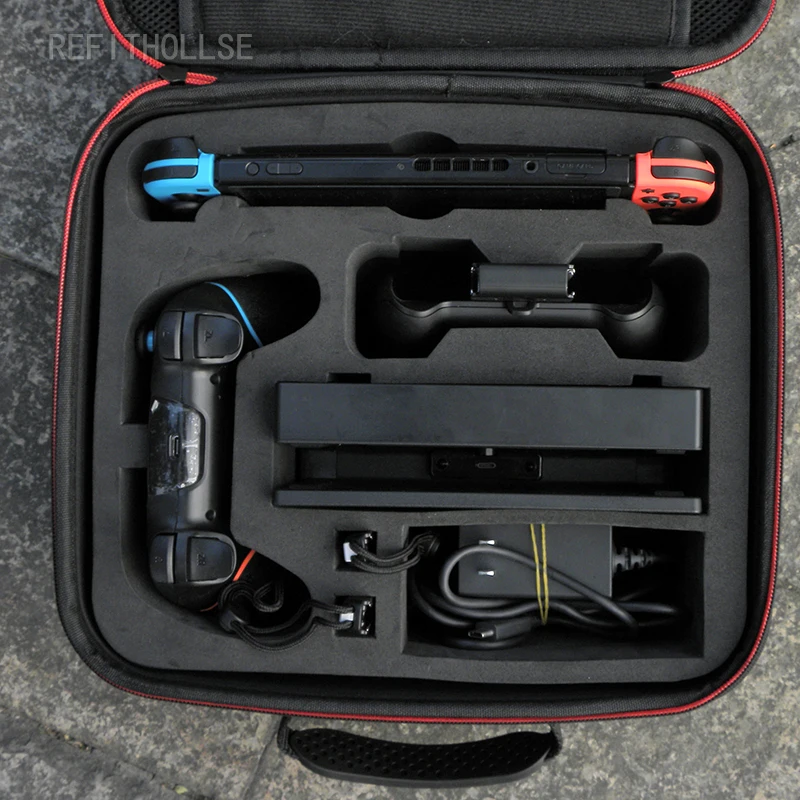 Жесткий чехол для переноски совместимый с Nintendo Switch путешествий контроллером Pro |