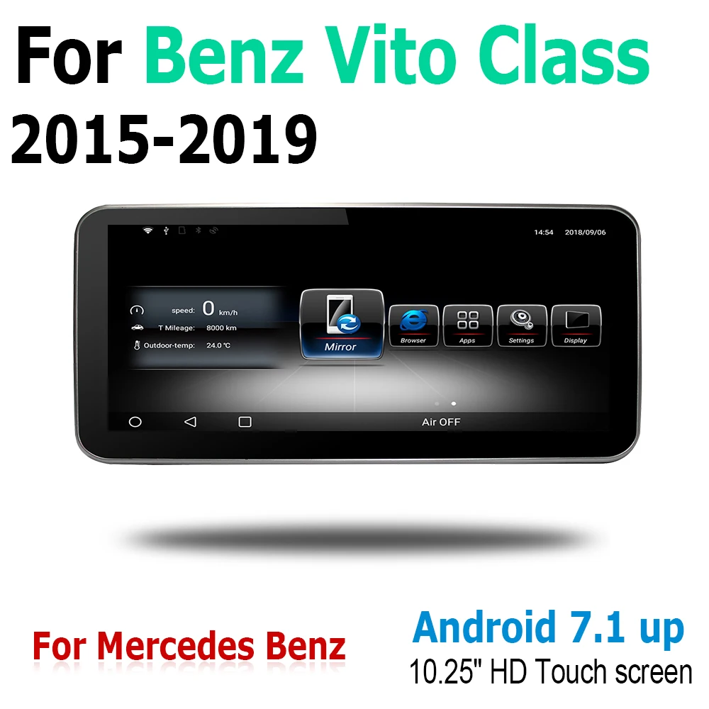 Android автомобильный GPS Navi карта для Mercedes Benz Vito Class 2015 ~ 2019 NTG оригинальный стиль