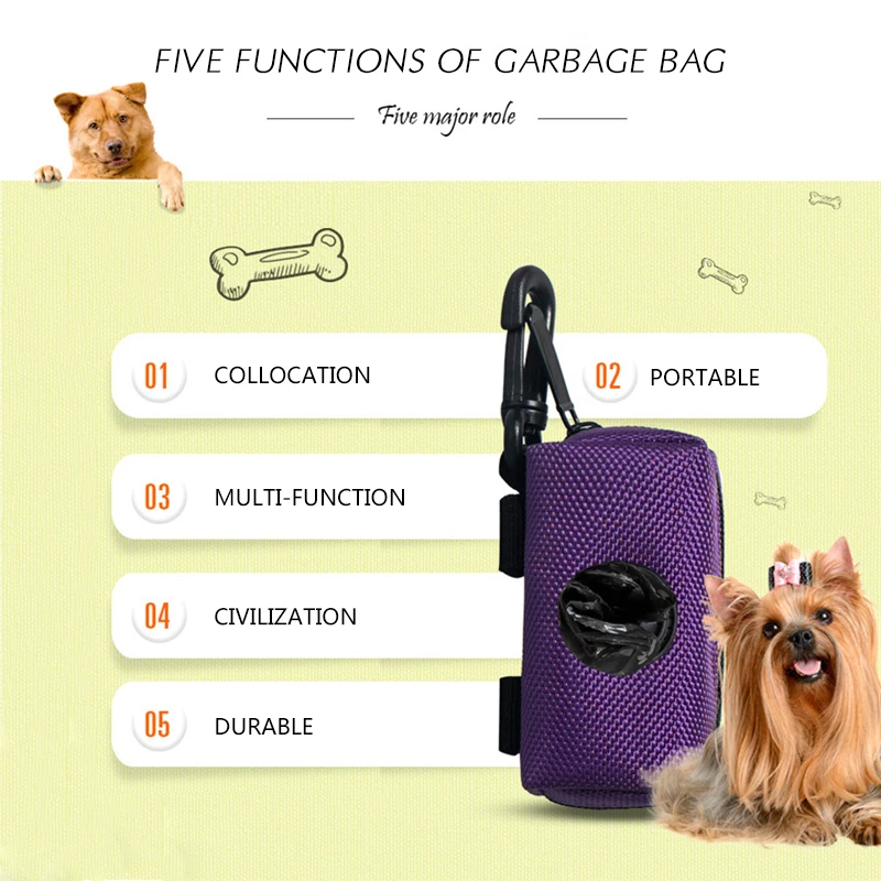 Портативный корм для питомцев собаки сумка Регулируемый отходов Корма собачьих