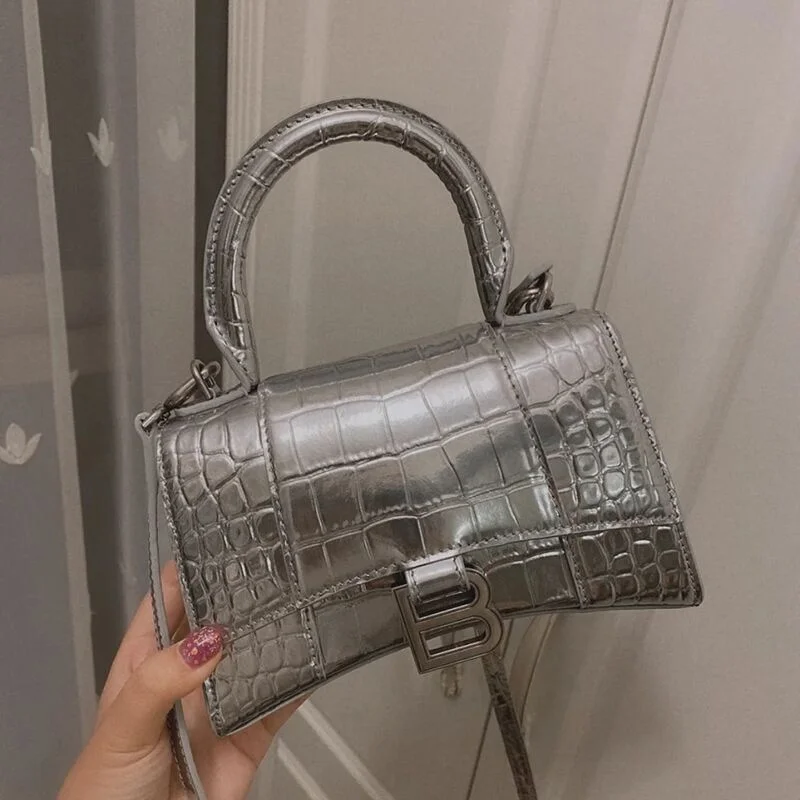 

Luxury Designer Mini Bag For Women Genuine Leather Mini Bag Women Leather Hourglass Bag B Buckle Shoulder Bag Purses and Handbag