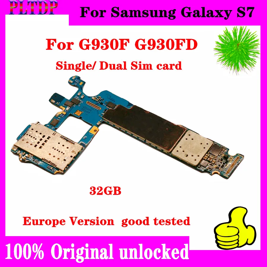 Материнская плата для Samsung Galaxy S7 Edge G935F G935FD Единая с двумя Sim-картами