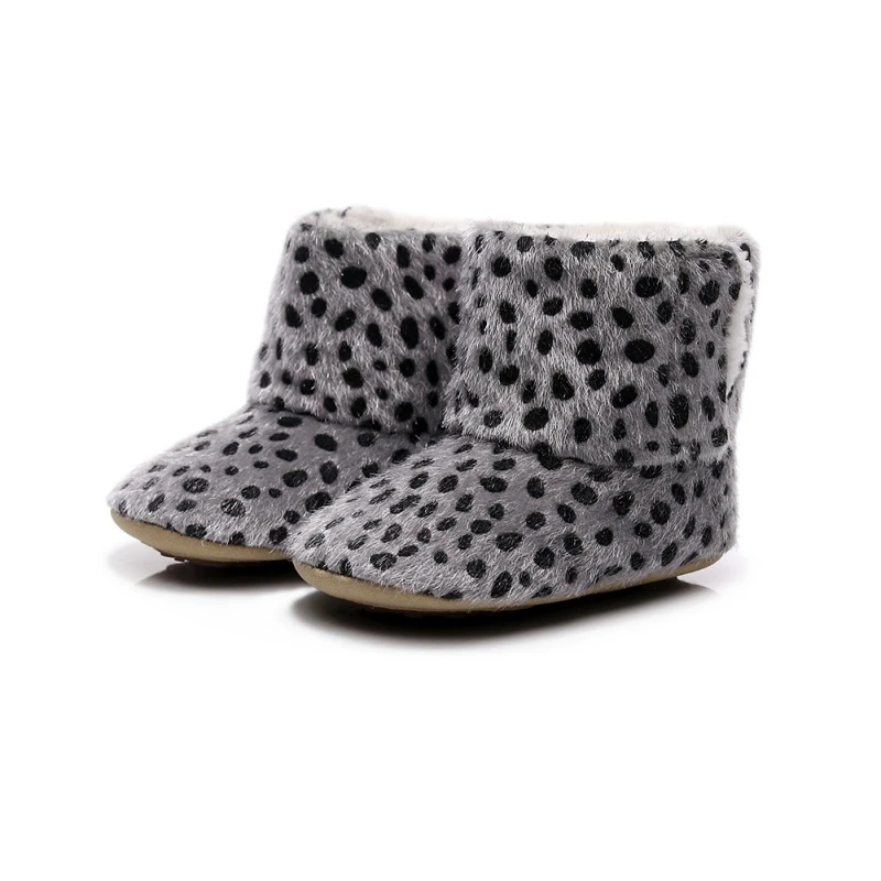 

Autumn Winter Warm Baby Fur Snow Boots Baby Booties Anti-slip Infant Boys Girls Bootie Shoes3