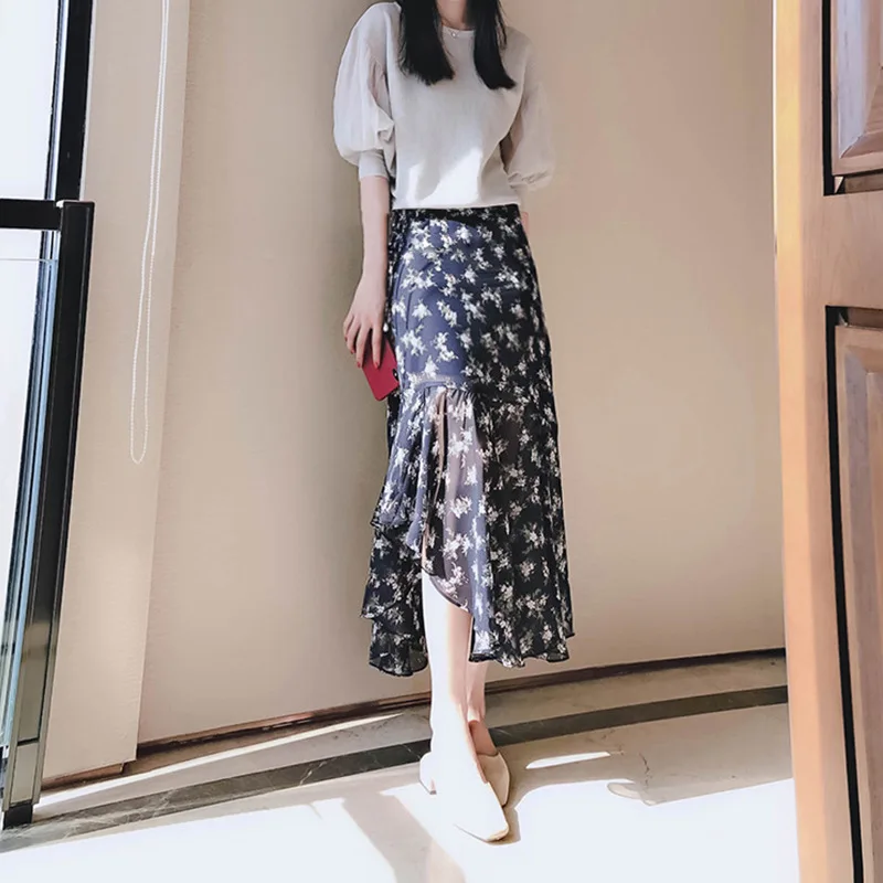 Женская юбка с цветочным принтом от производителя летняя 2020 новый стиль Ретро