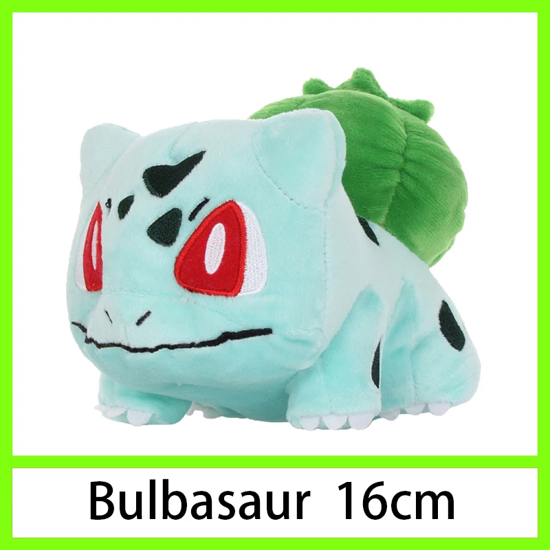 Пикачу Squirtle Charmander Bulbasaur Eevee Jigglypuff Mewtwo плюшевый снорлакс кукла мягкая чучела Подвеска Дети Детские игрушки Подарки - Цвет: Bulbasaur 16cm