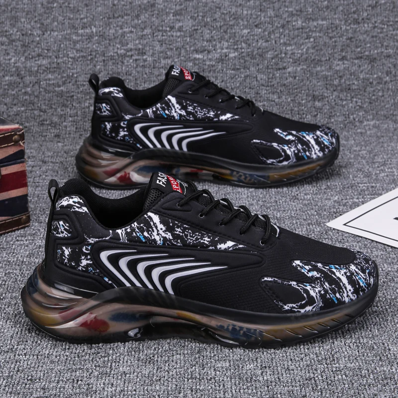 

New Arrival 2021 Men Sneakers Outdoor Casual Shoes Trainer Fashion Loafers Breathable Shock Absorption Male Running Shoe 39-46