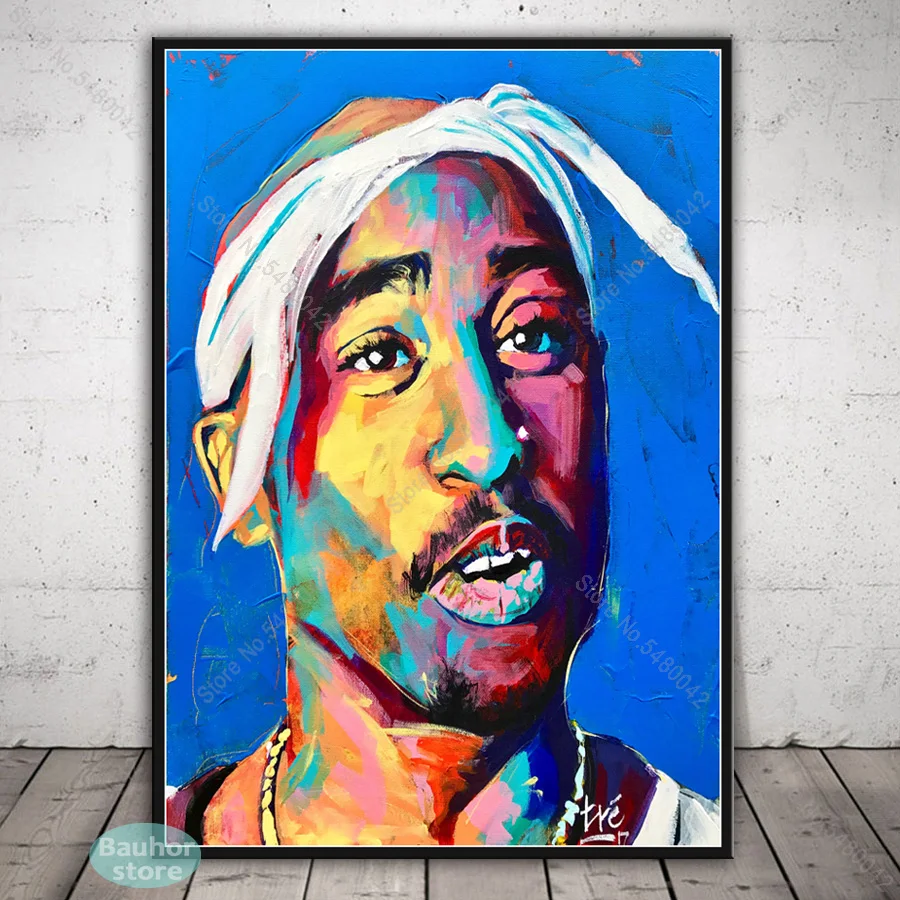 Тревис Скотт плакат абстрактного искусства XXXtentacion Tupac 2PAC Абстрактная Картина на