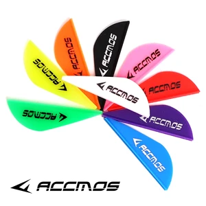 60 шт., аксессуары для стрельбы из лука, 2 дюйма, пластиковые лопасти-стрелки, стрелка из ТПУ перьев