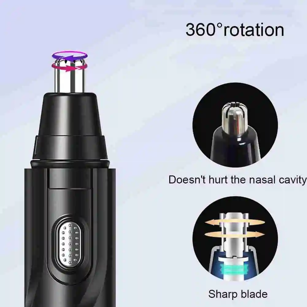 

2 In 1 Nose Hair Trimmer For Men Professional Painless Eyebrow Trimmer Electric Hair Removal For Women Makeup Tool