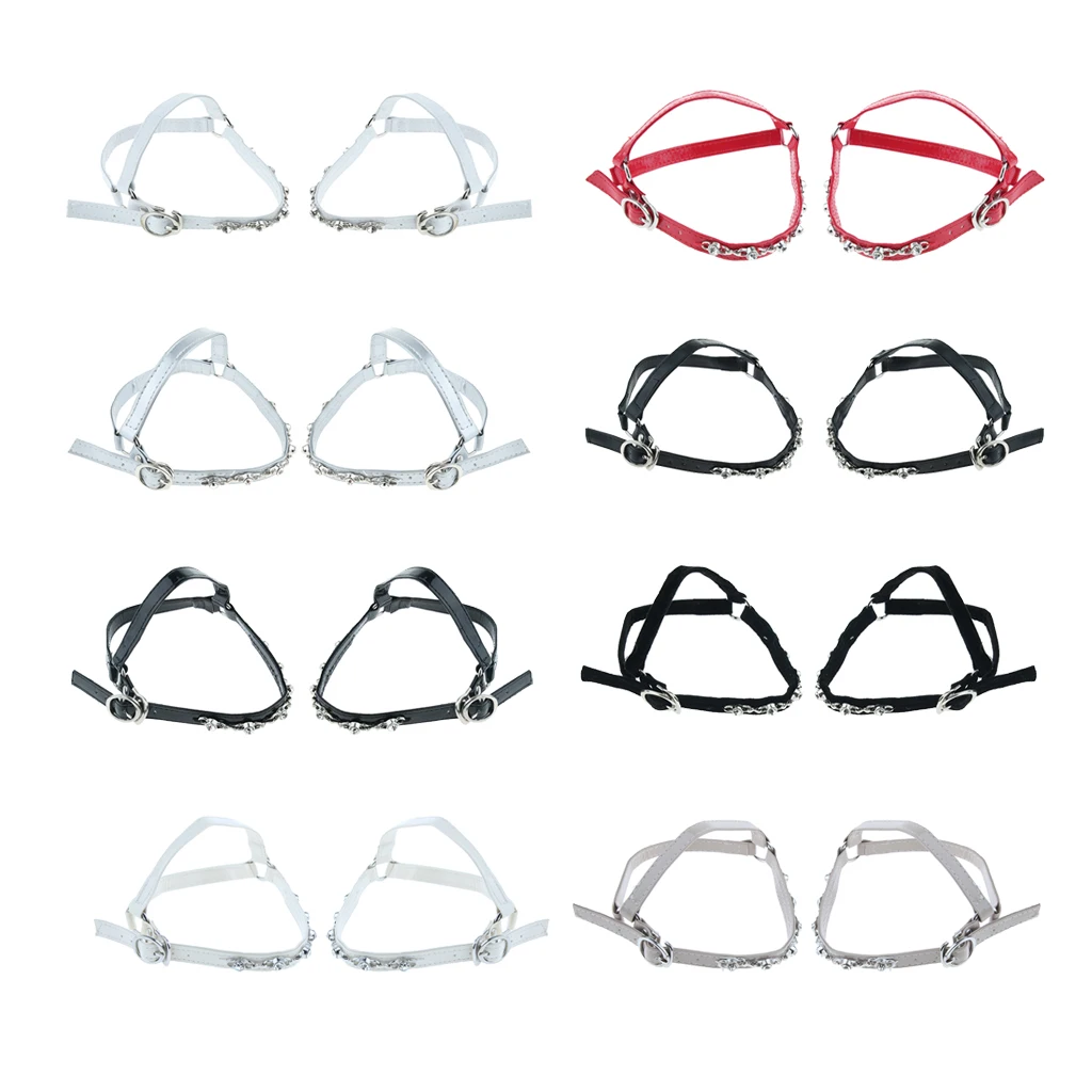 

Detachable PU Leather Shoe Straps Band for Holding Loose High Heel Shoes Decor