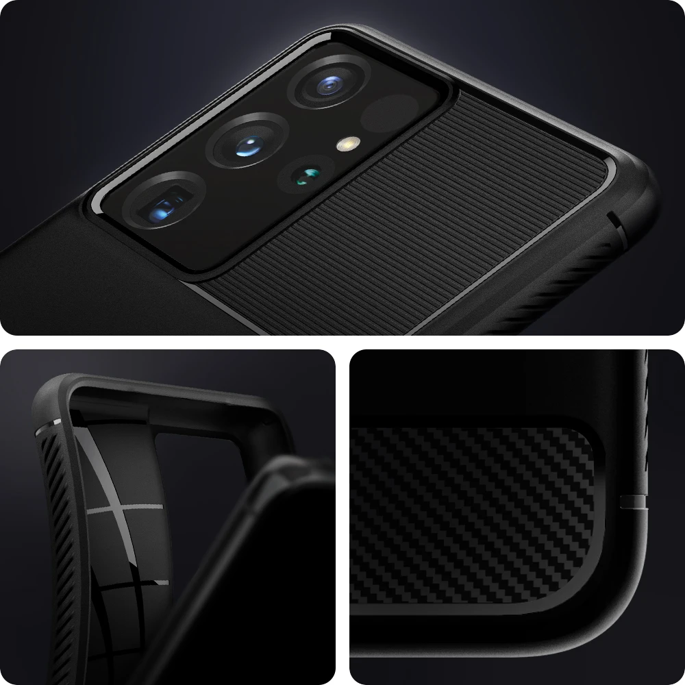 Усиленный чехол Spigen для Samsung Galaxy S21 Ultra (6 8 дюйма) матовый черный противоударный -