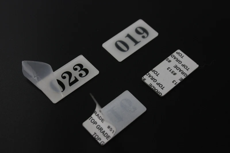 Клейкая акриловая настольная табличка клейкая с номером для хранения полка