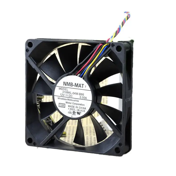 Доставка NMB 3106kl-04w-B86 8015 12v 0.50a 8cmcm PWM вентилятор управления скоростью