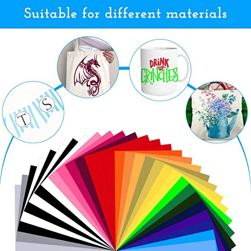 30 шт. набор для передачи тепла постоянная клейкая бумага переноса DIY Футболки