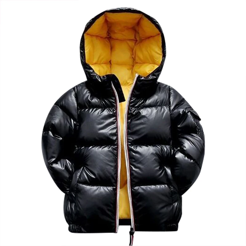 Модное пальто для мальчиков зимняя куртка детское пуховое хлопковое