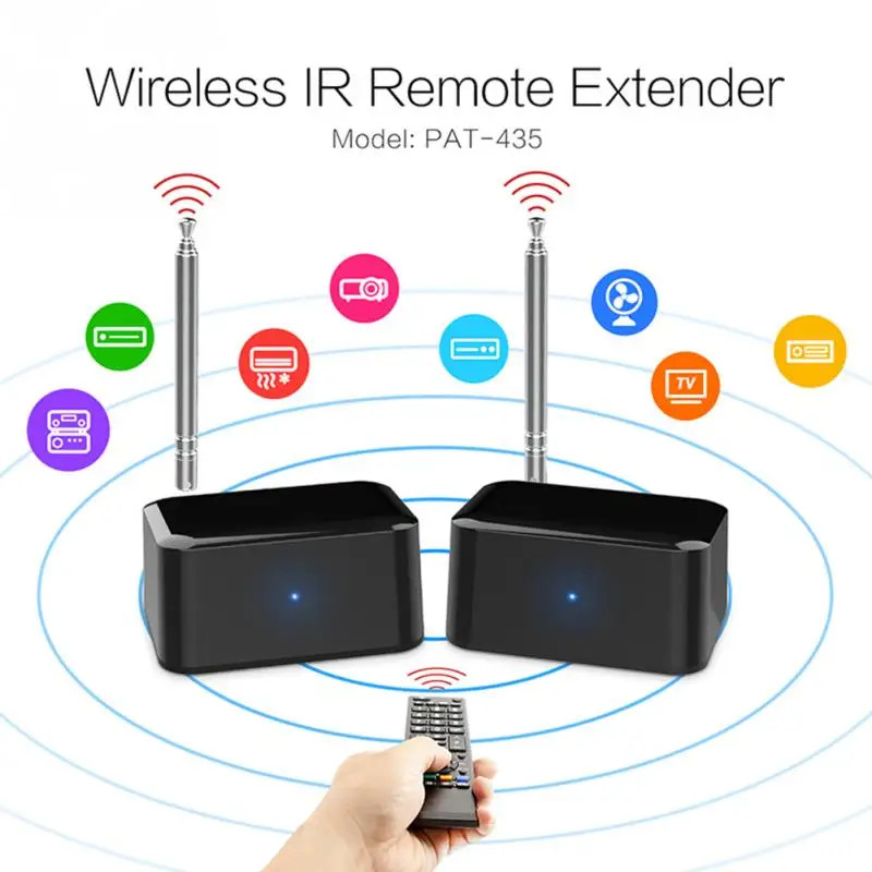 New Wireless IR Remote Extender Repeater HDMI Transmitter Receiver Kit Blaster Emitter GDeals