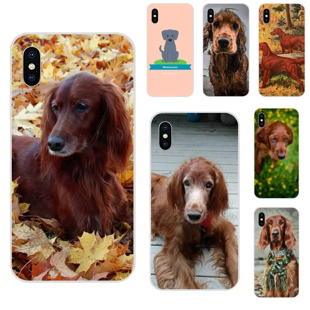 Милый ирландское сеттер щенки Синтетическая кожа с мереей для sony Xperia Z (Сони