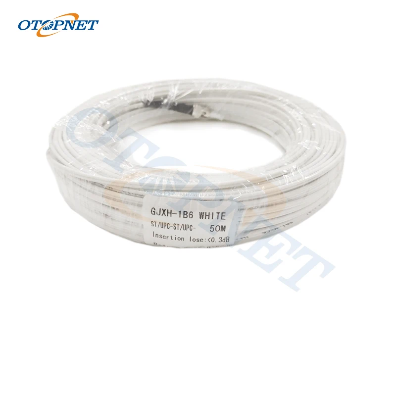 

Оптоволоконный одномодовый G675A1 500 м с коннектором ST UPC, 2-жильный внутренний/наружный оптоволоконный патч-корд, прямой кабель, оптический пер...