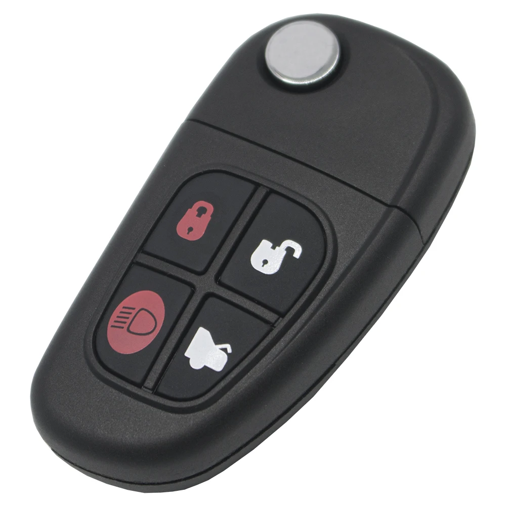 Автомобильный раскладной дистанционный ключ WhatsKey 4 Bottons 315/433mhz 4D60 подходит для Jaguar