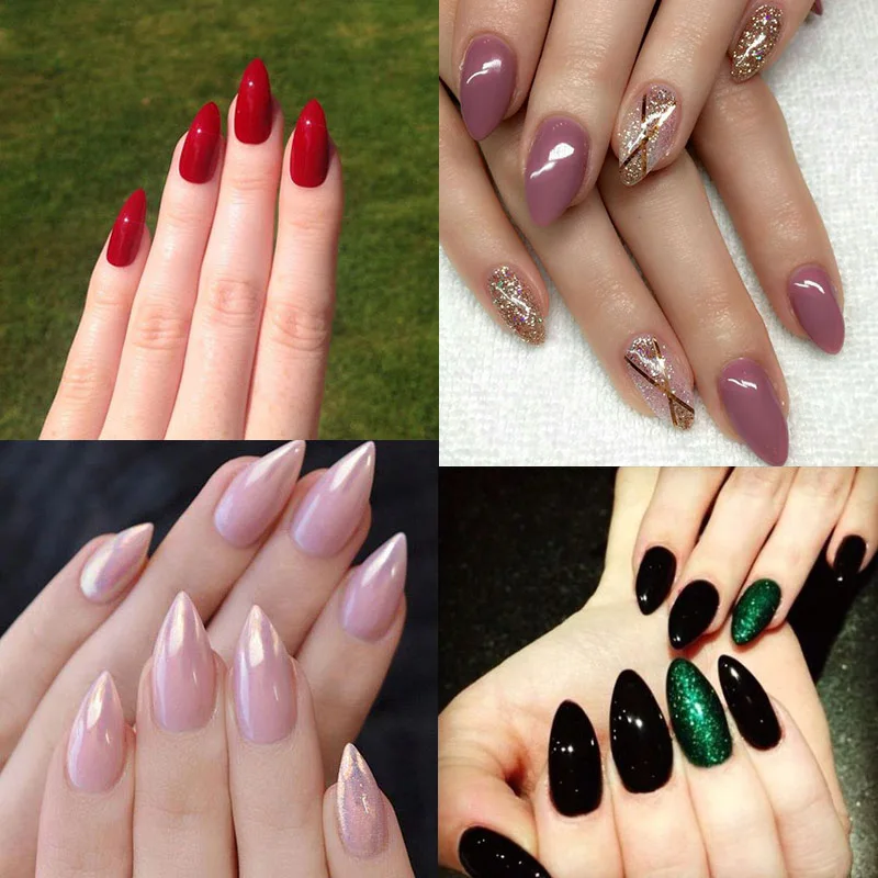 TKGOES 100 шт профессиональные короткие шпильки французские ногти советы полностью