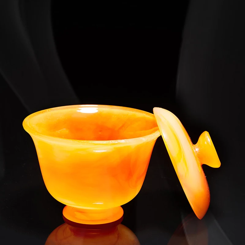 5 унций Агат нефритовый фарфор Gaiwan Tureen с крышкой китайский чайный набор кунг фу