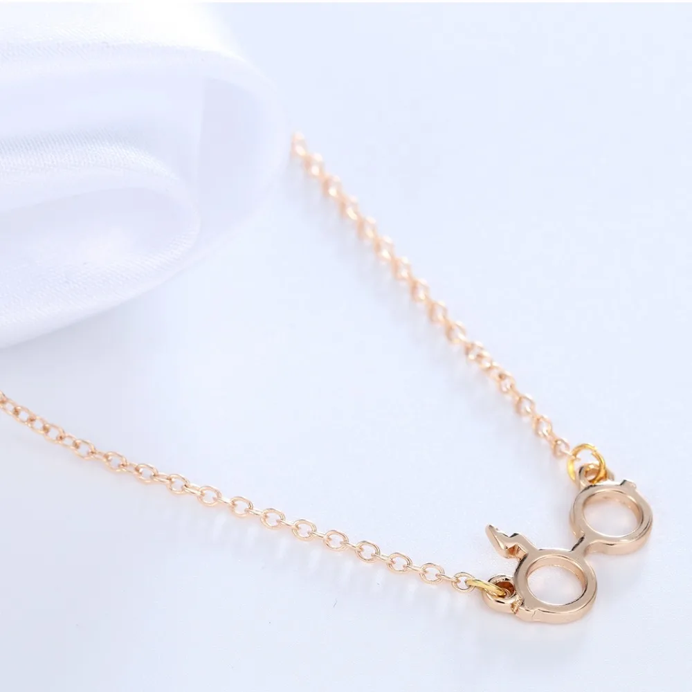 Ожерелье Chandler в виде шрама от молнии для женщин колье с подвеской магического Z