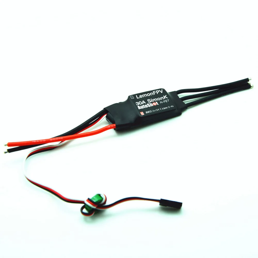 Контроллер скорости LemonFPV 2-4S Lipo 30A SimonK ESC w/ 3A 5V UBEC для F450 F500 RC квадрокоптера | Игрушки