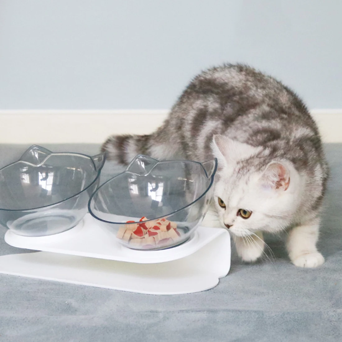 

2020 New Pet Dog Cat Bowl Non-Slip Double With Raised Stand Dog Food And Water Bowls For Cats Dogs Feeders Pet Products